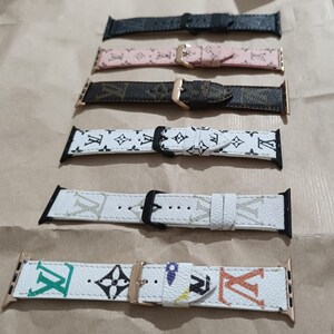 Handmade Louis Vuitton for Apple Watch Series 1,2,3,4,5,6,7,8,Ultra,SE Strap  Band Cuff – Limited Edition