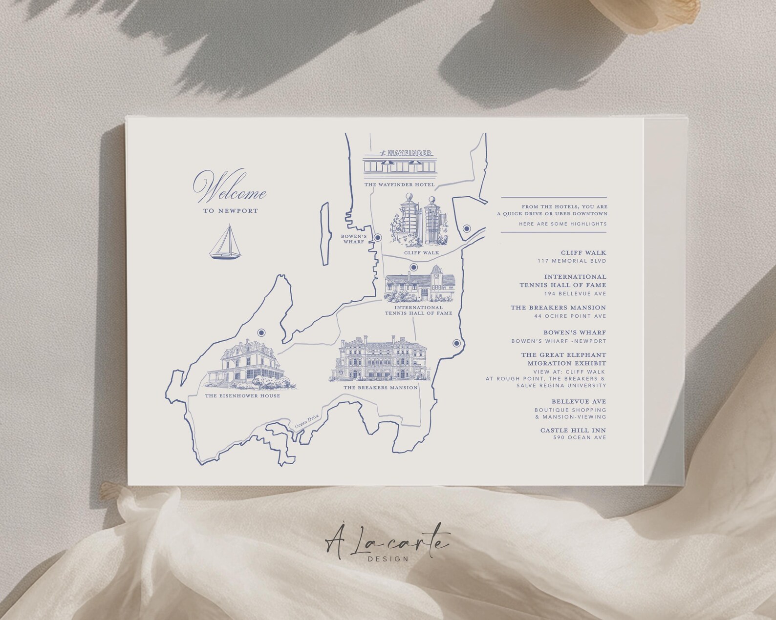 Hand Drawn Custom Wedding Venue Map, Bespoke Illustrated Itinerary ...