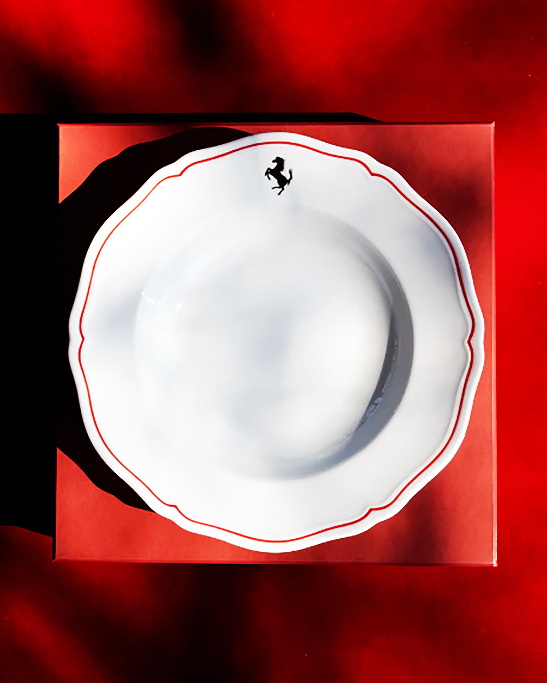 ORIGINAL FERRARI 2 Deep Soup Plates 24 Cm Porcelain Richard GINORI