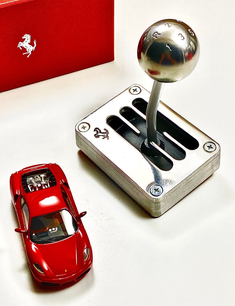FERRARI Unico Paperweight Gear Selector / Unique Paperweight Selector Manual METAL H Gearbox Memorabilia Desk 6 Speed Shifter Collection image 2