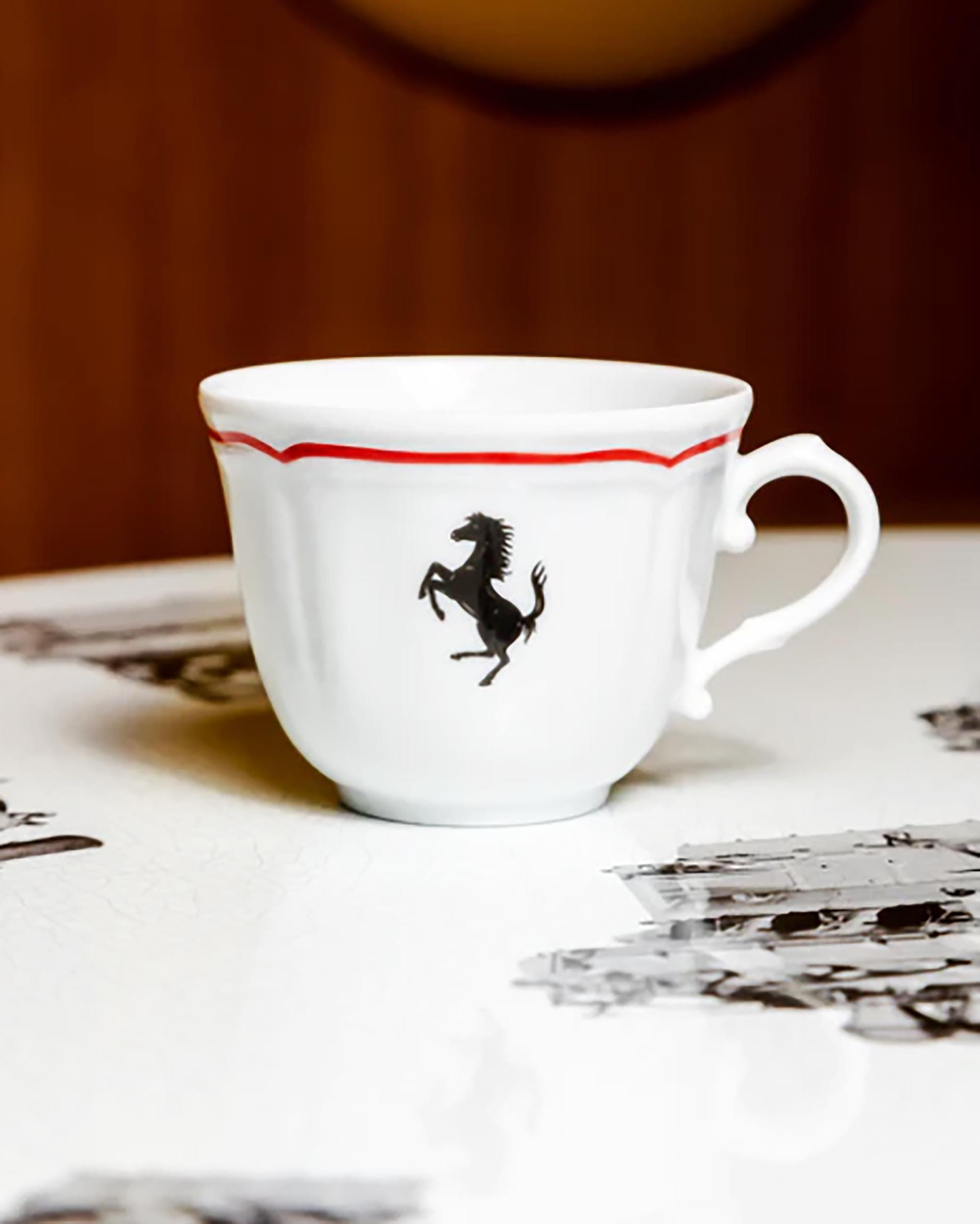 ORIGINAL FERRARI 2 Espresso Coffee Cups Porcelain Richard GINORI