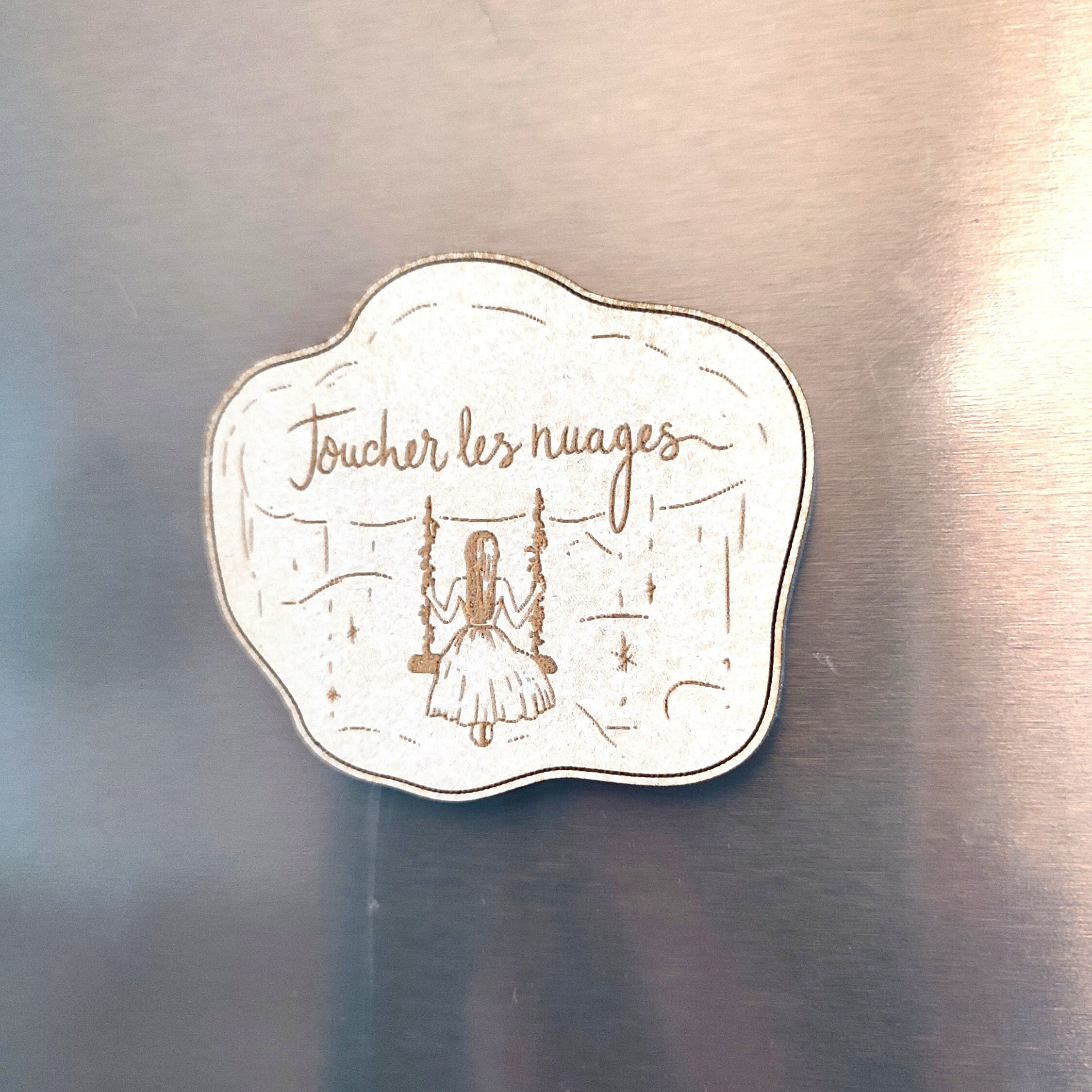Fridge magnet inspired by Héléna from Star Academy. “Touching the clouds” collection.