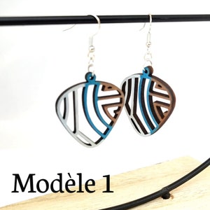 Fancy earrings. Handmade jewelry. Colorful jewelry, dangling earring for women. Original gift for her