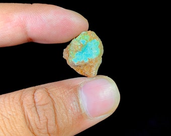 100% Natural Number Eight Turquoise Rough, Nevada Number 8 Turquoise Rough, Number Eight Turquoise Raw, 19X18X14 MM, 22.80 Ct