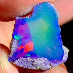 9.40 Ct, 100% Ethiopian Black Opal Rough, Black Opal Specimen, Natural Black Opal Rough, Multi Black Opal, Black Opal Raw For Jewelry Making