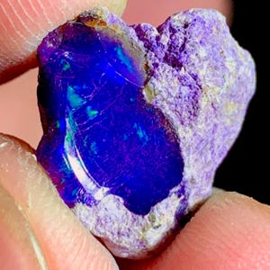6.40 Ct, 100% Ethiopian Black Opal Rough, Black Opal Specimen, Natural Black Opal Rough, Multi Black Opal, Black Opal Raw For Jewelry Making