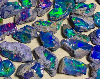 100% Schwarzopal-Rohlot, äthiopischer Schwarzopal-Rohlot, natürliches Schwarzopal-Rohlot, Schwarzopal-Probelot zur Herstellung von Schmuck