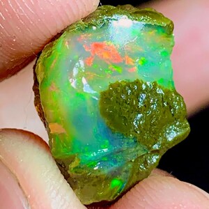 10.50 Ct, Ethiopian Opal Rough, Natural Opal Rough, Water Opal Rough, Crystals Opal Rough, Oil Opal Rough, Big Opal Raw For Making Jewelry
