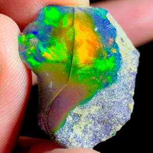 25.70 Ct, 100%Ethiopian Black Opal Rough, Black Opal Specimen, Natural Black Opal Rough, Multi Black Opal, Black Opal Raw For Jewelry Making