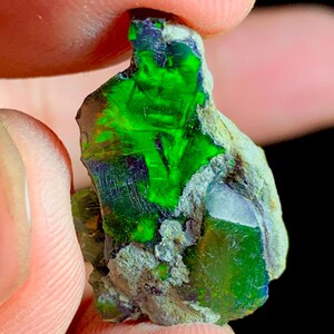7.50 Ct, Ethiopian Black Opal Rough, Black Opal Specimen, Natural Black Opal Rough, Multi Black Opal, Black Opal Raw For Jewelry Making