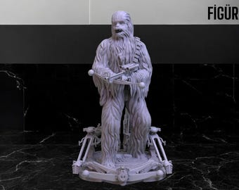 Chewbacca 3D Print Model: Star Wars Figurine STL File (Digital Download for PLA Printing)