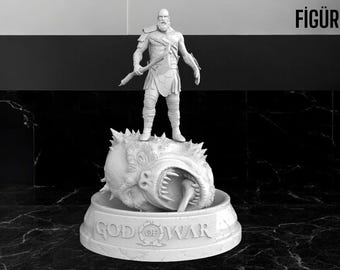 Kratos (God Of War) - 3D Print Stl File - Figür TR
