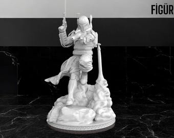 Boba Fett ( Star Wars ) - 3D Print Stl File - Figür TR
