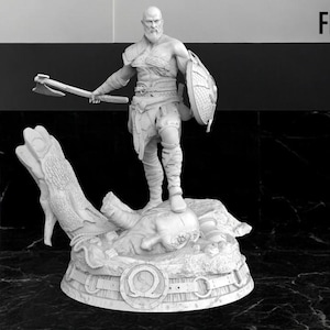 Kratos (God Of War) - 3D Print Stl File - Figür TR
