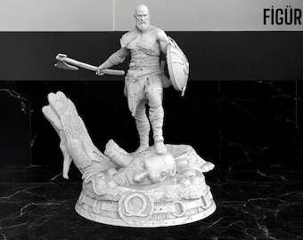 Kratos (God Of War) - 3D Print Stl File - Figür TR