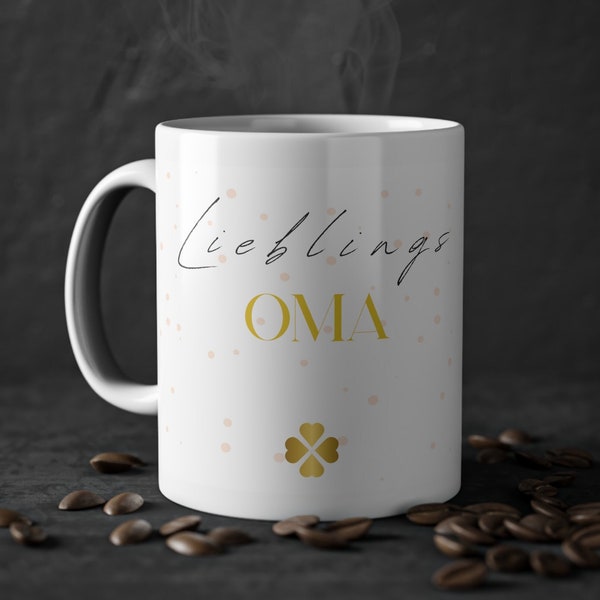 Tassen personalisiert für Oma Opa Papa Bruder Schwester Kaffee Tasse mit Spruch Kaffeetasse Schöne Tasse als Geschenk Muttertag Weihnachten