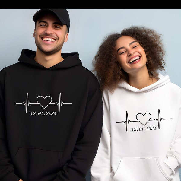 Partner Hoodies Paar Couple Hoodies oversized Partnerpullover lustig Hoodie matching Pullover oversized Hoodies personalisierbar