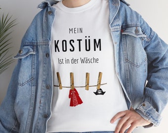 Kostüm T-Shirt Fasching lustig Verkleidung Männer witzig Shirt Frauen Kostüm Karneval Kostüm Herren Shirt zum ankreuzen personalisiert