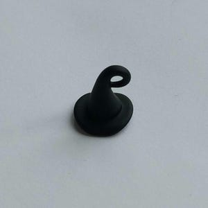 4 oder 20 schwarze Hexen-Hut-Anhänger, 10,5 mm x 12 mm