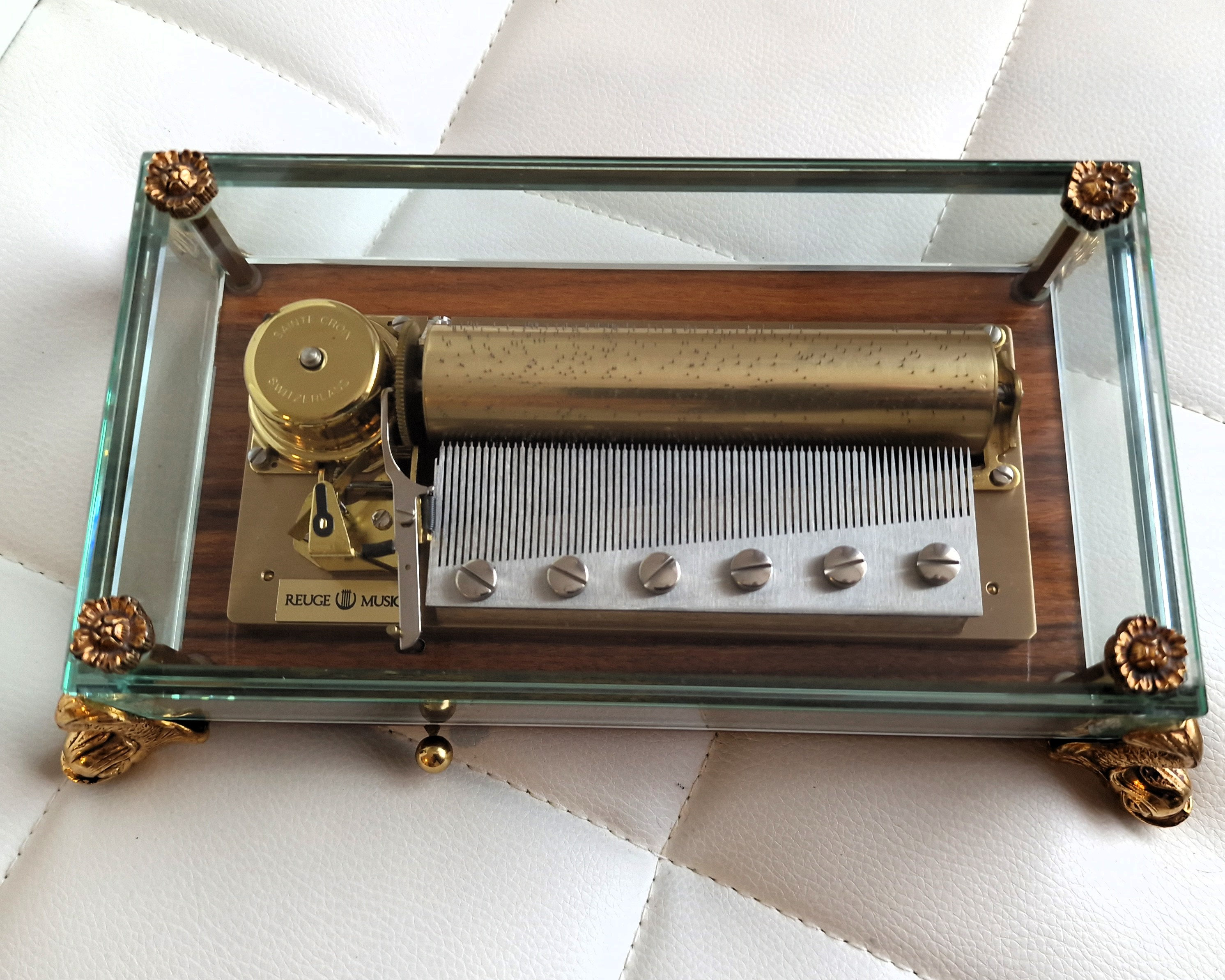 Antique Reuge Dauphin Crystal Music Box Mozart Edition From Etsy