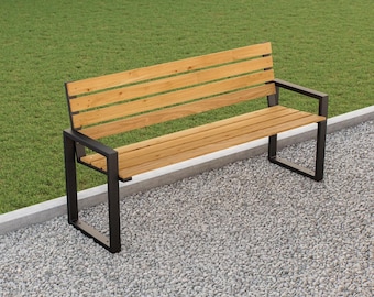 Bench legs 2 pieces bench frame garden bench park bench bench feet legs steel set perfect for the garden, black