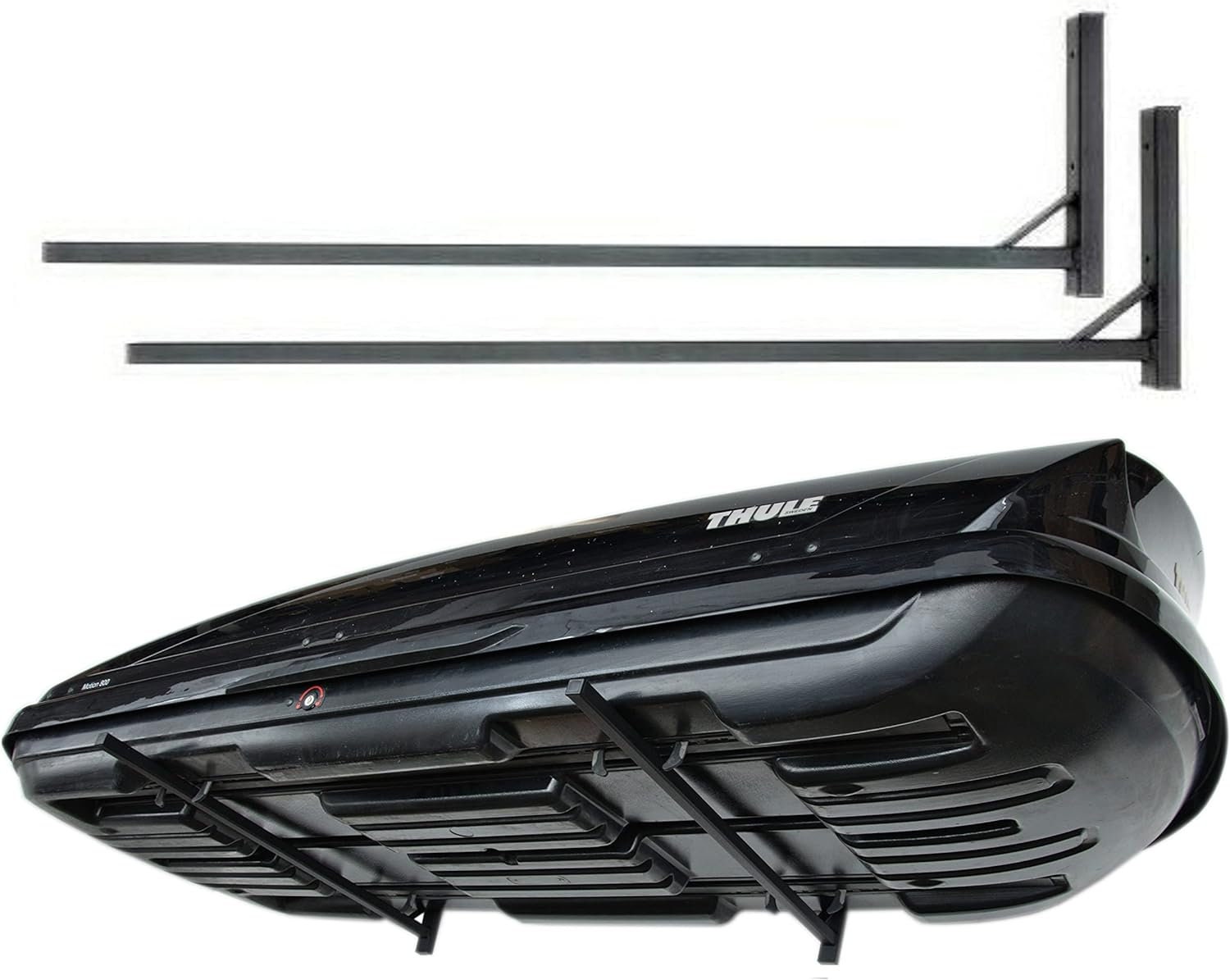 Support Mural Pour Coffre De Toit, Ski, Surf - 80cm Acier - Charge Max 50kg - Fixation Incluse