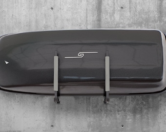 Roof box QLS BOX1 wall mount bracket for storage of roof boxes, garden tools, ski boxes, sports equipment, ski boxes, surfboard holders 57 cm
