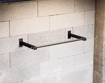 QLS pull-up bar 120 cm strength training load capacity 200 kg ceiling-wall mounting
