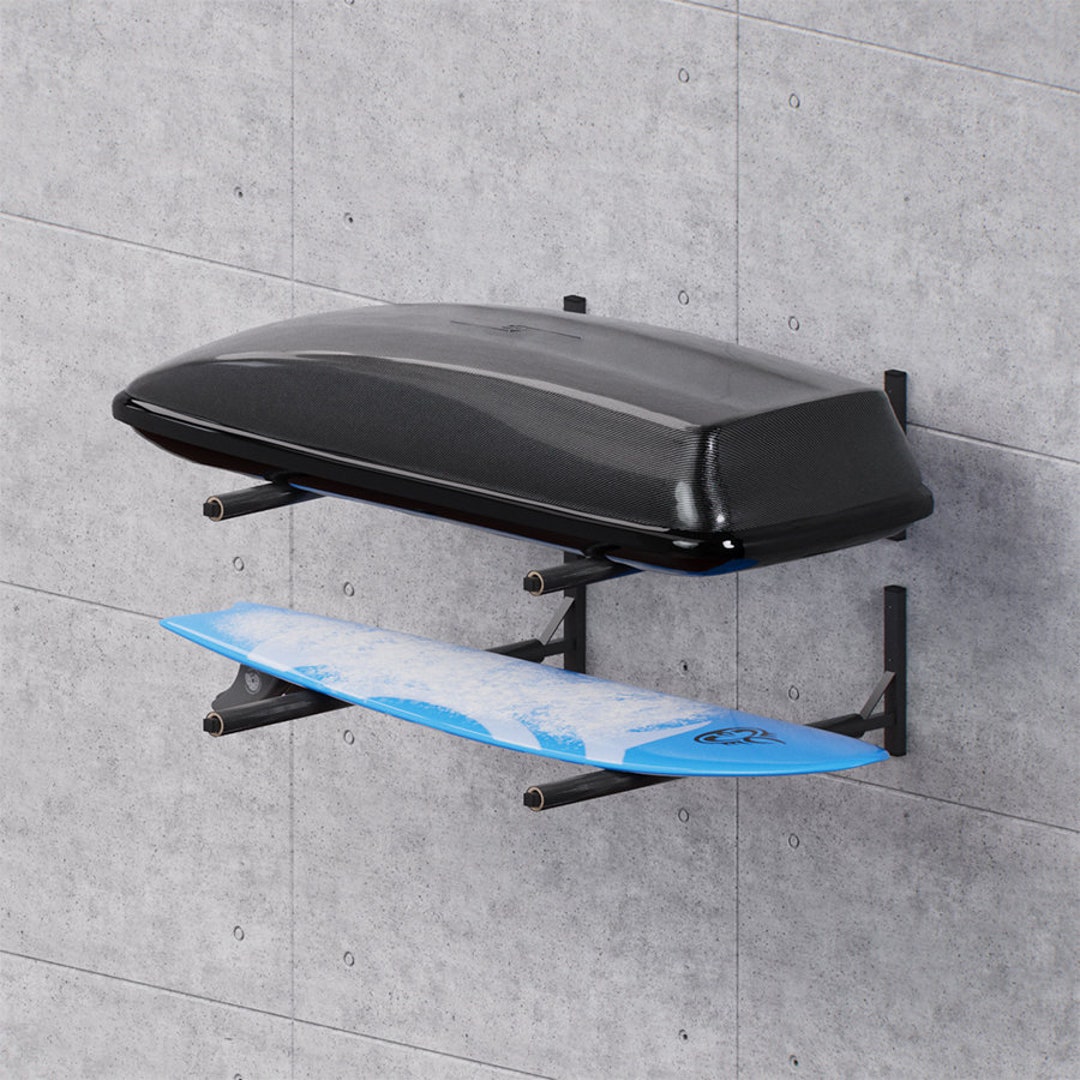QLS Roof Box Wall Mount 82 Cm Made of Steel for Storing Roof Boxes