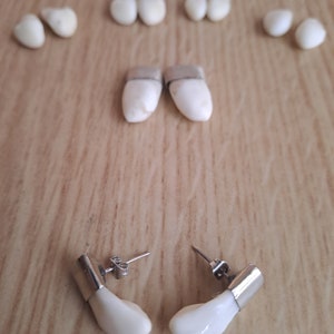 Pendientes perlas de ciervo