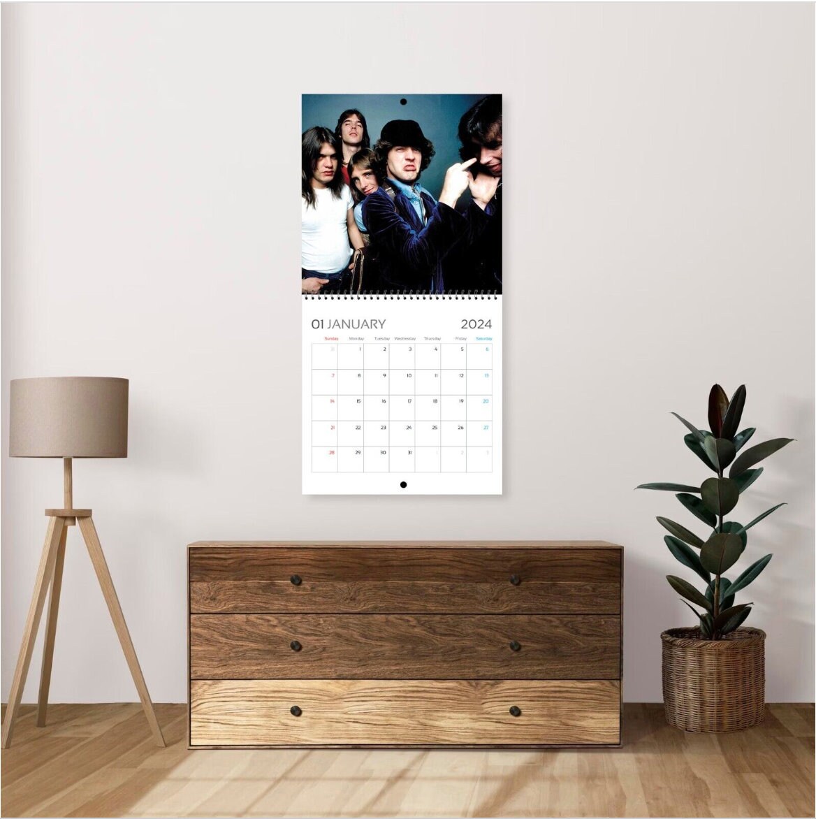 AC/DC Calendar 2024 Acdc 2024 Celebrity Wall Calendar 2024 Etsy Australia