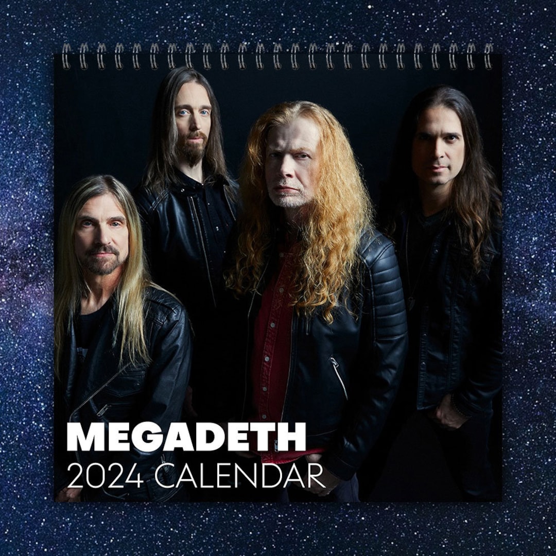 Megadeth Calendar 2024 Megadeth 2024 Celebrity Wall Etsy Australia