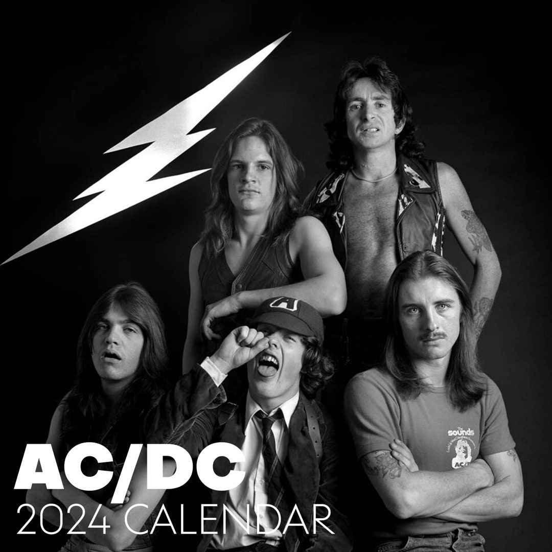 AC/DC Calendar 2024 Acdc 2024 Celebrity Wall Calendar 2024 Etsy Australia