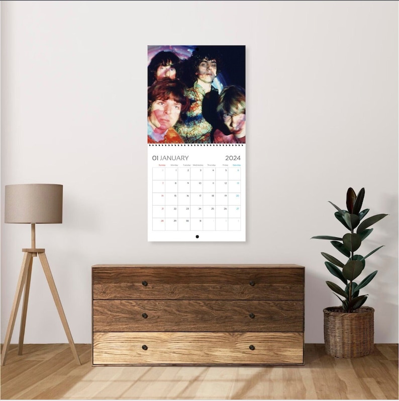 Pink Floyd Calendar 2024 Pink Floyd 2024 Celebrity Wall Etsy
