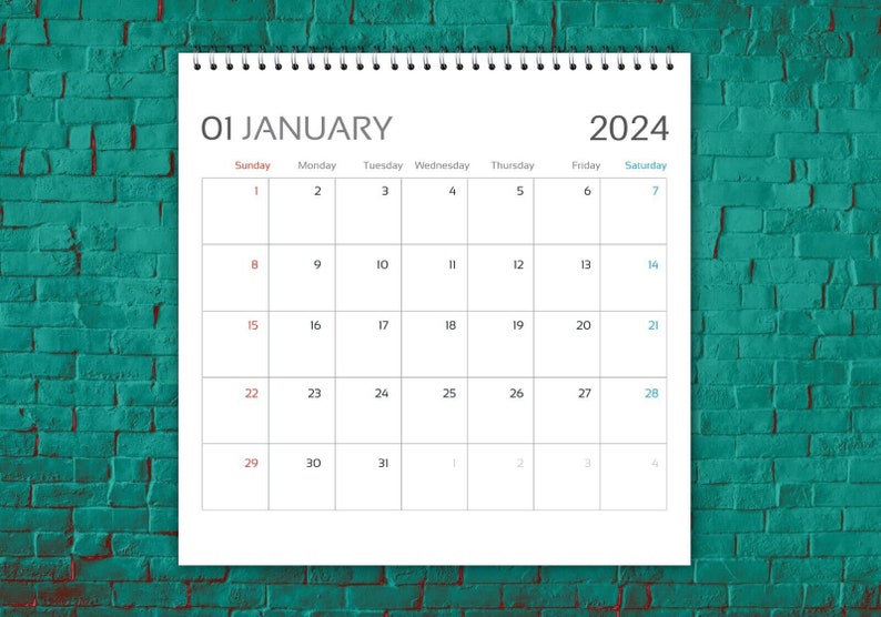 Pink Floyd Calendar 2024 Pink Floyd 2024 Celebrity Wall Etsy