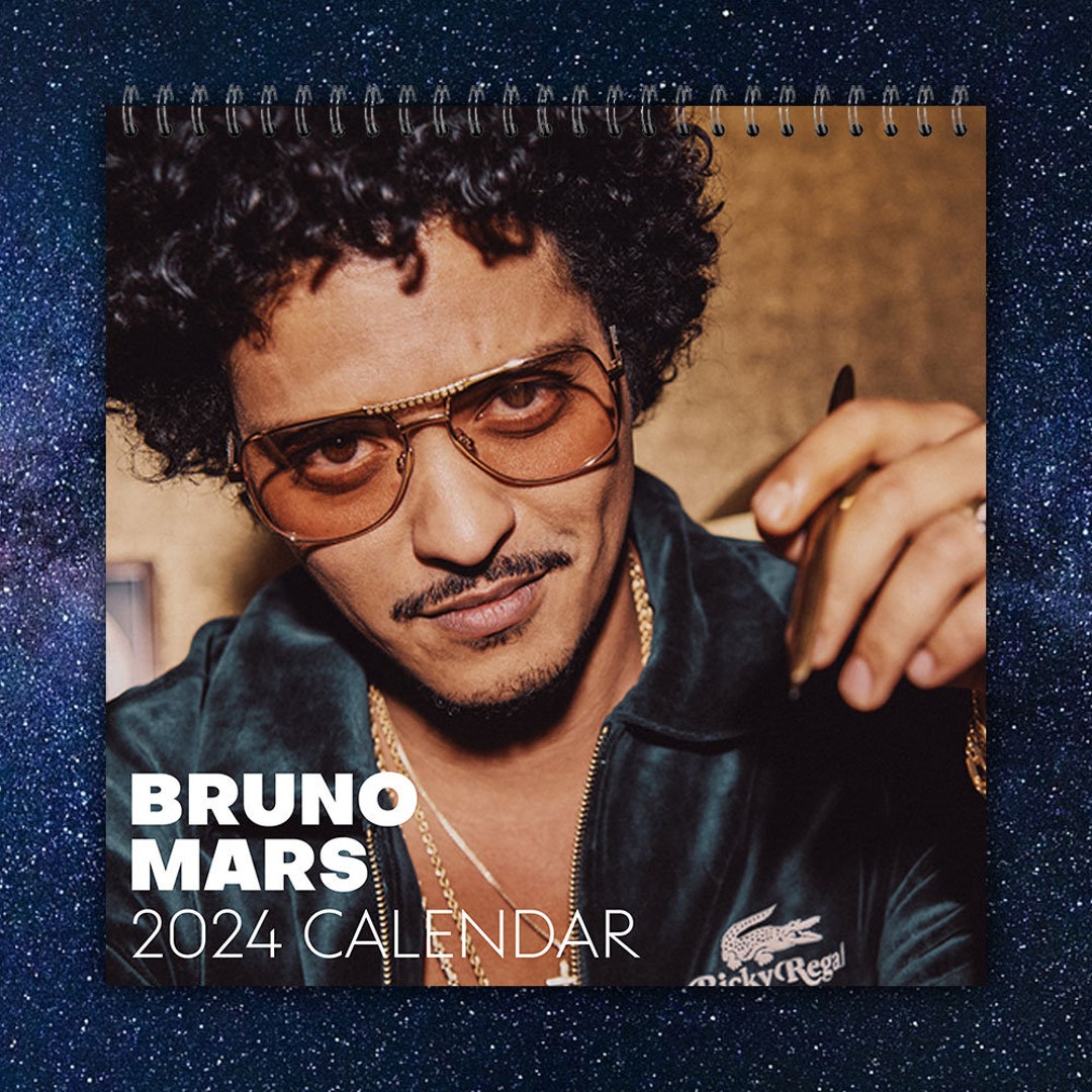 Bruno Mars Calendar 2024 Bruno Mars 2024 Celebrity Wall Etsy Canada