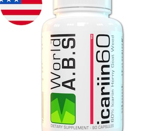 Icariin 60™ Horny Goat Weed (60% icariin extract) Capsules by World A.B.S™