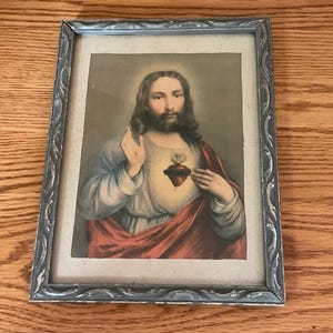 Vintage Religious Framed Art Print
