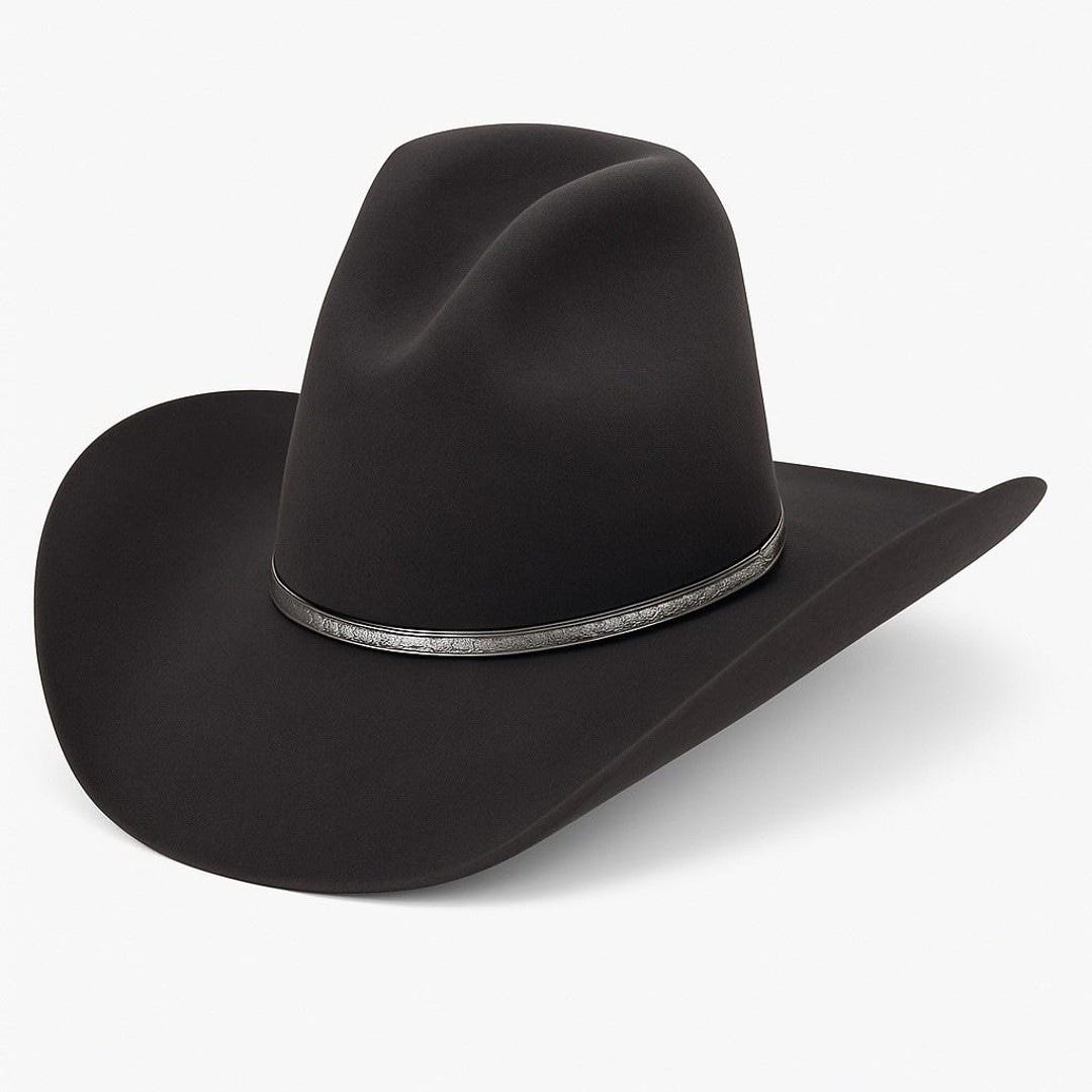 Resistol 4X Beaver Felt Cowboy Hat, Gray Western Wear (size 7 1/4