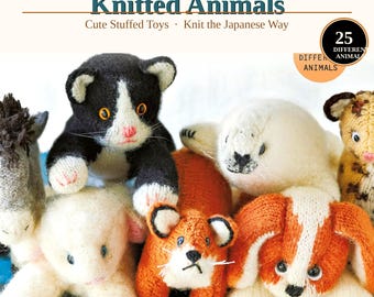 Patrón PDF para tejer peluches, 25 proyectos de amigurumi (descarga digital)