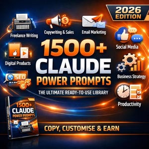 1500+ Claude KI-Prompts | Business, Marketing, Content Urheber Bundle (Digitaler Download PDF)