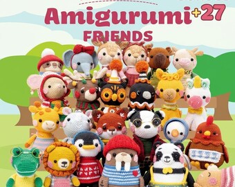 Paquete de patrones de amigurumi a crochet / 24 adorables amigos animales (descarga en PDF)
