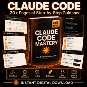 Claude Code Mastery 2026: Agentic AI Coding Guide (Digital Download)