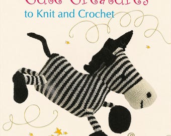 Criaturas tejidas a dos agujas y a crochet en PDF, diseños de peluches de amigurumi de animales, patrones de tejido, descarga digital.