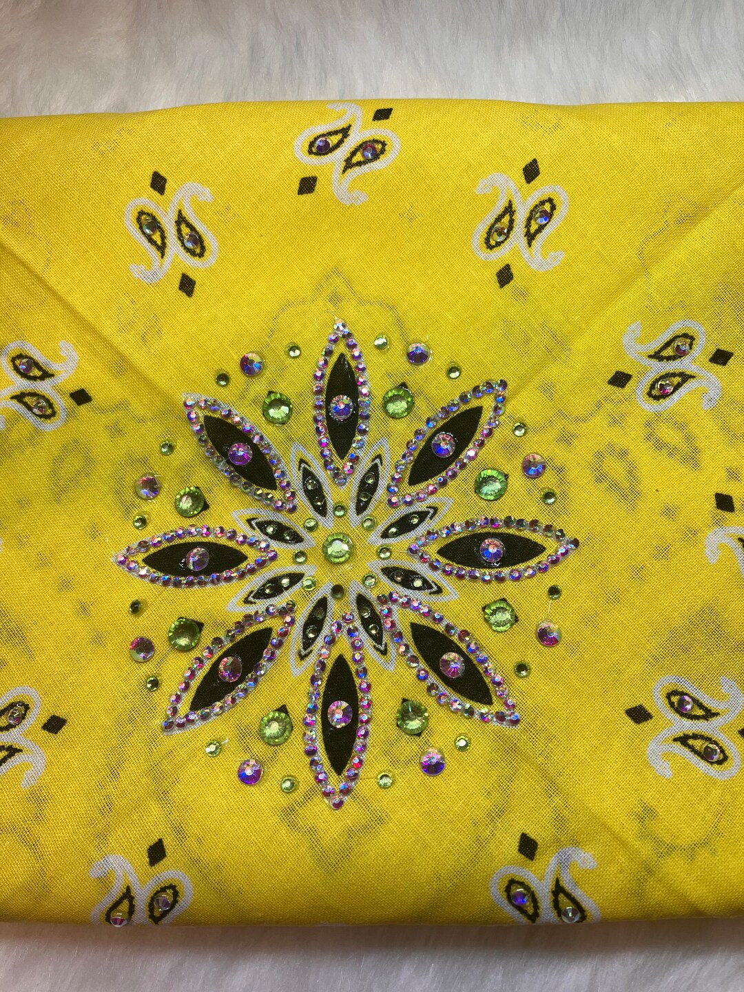 Yellow Bandanna Etsy