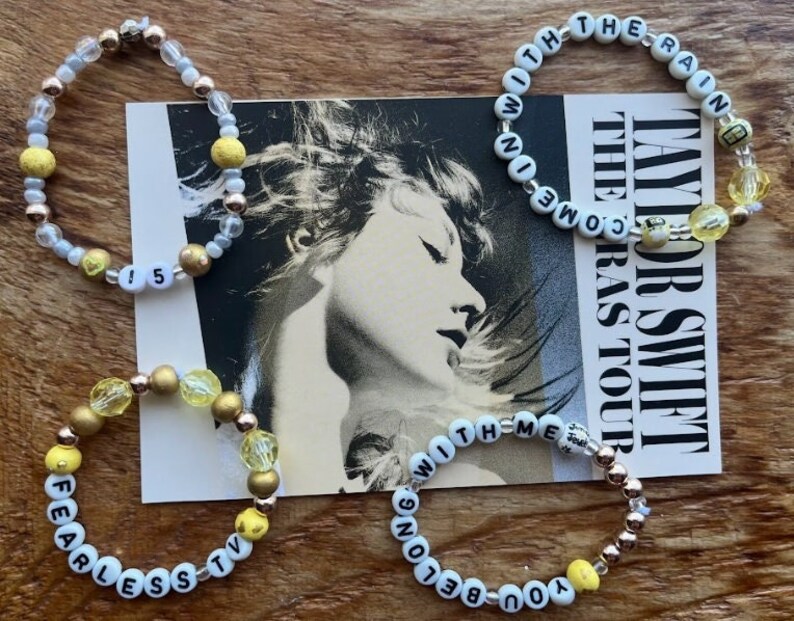 Eras Tour Bracelets Fearless TV Junior Jewels Wooden Bead and More