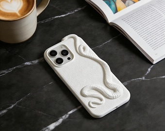 Funda de teléfono con diseño de serpiente gótica compatible con iPhone