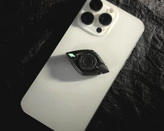 Metal Phone stand with gyroscope& glow-in dark pointer.