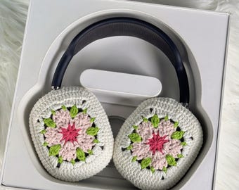 Granny Square Airpods Max Protector Airpods Max Case Handmade Crochet Airpods Max Cover Sony XM3/4/5 Accessory Gifts For Her