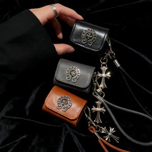 Unique leather gothic Mini handbag  AirPods4 Case,For airpods pro 1/2/3